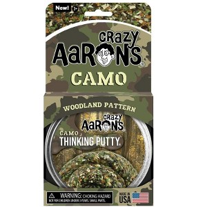 Crazy Aaron's Woodland Camo 4" Thinking Putty Tin - 1 of 1