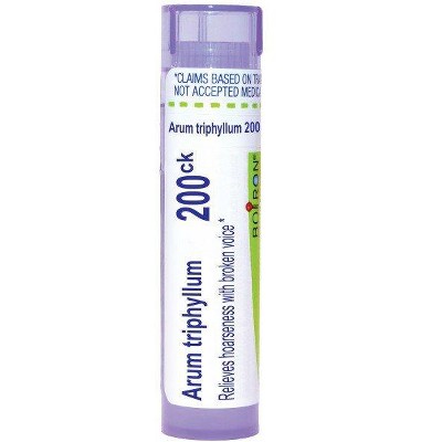 Arum Triphyllum 200CK by Boiron Homeopathic Single Medicine For Cough, Cold & Flu  -  80 Pellet