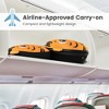Costway 2PCS Kids Carry On Luggage Set 16'' Owl Rolling Suitcase with 12'' Backpack Travel Pink/White/Yellow - 3 of 4