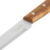 Gibson Elite 2 Piece Acacia Wood Serving Board and Bread Knife Set in Brown - 3 of 4