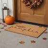 HomeRoots 24" X 36" Brown And Natural Fall Hello Pumpkin Outdoor Coir Door Mat - 2 of 4
