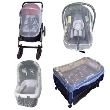 Enovoe Durable Baby Stroller Mosquito Net for Crib, White