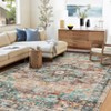 Vintage Area Rug – Washable Low-Pile Carpet, Non-Slip Soft Floor Rug for Living Room, Bedroom & Dining Room - 3 of 4