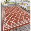 Waterproof Patio Rug Mat Outdoor Carpet Reversible RV Camping Portable Picnic Plastic Straw Rug Outside Area Rug for Balcony Deck Backyard Patio - 2 of 4