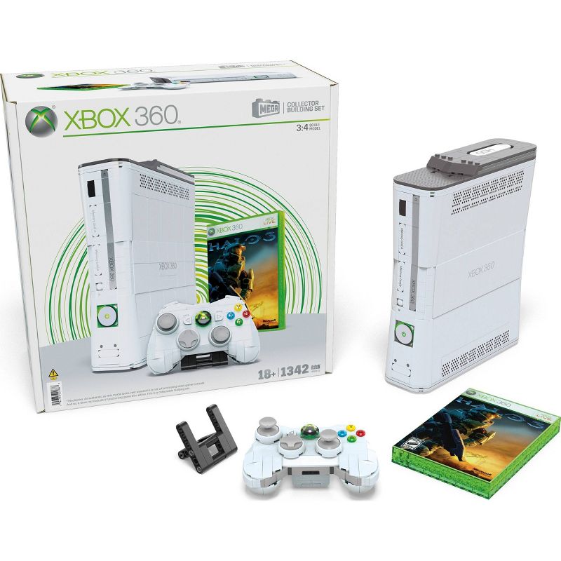 MEGA Showcase Microsoft Xbox 360 Collector Building Set - 1342pcs, 1 of 12