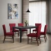 ChaletPosh 7 Pieces Dining Set with Linen Cover Dining Chair - 2 of 4