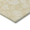 Yellow Wheat And Ivory Floral Washable Indoor Outdoor Area Rug - 4 of 4