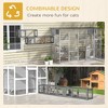 Wooden 98" Cat Tunnel for Outdoor with Combinable Design, 8 Doors - 4 of 4