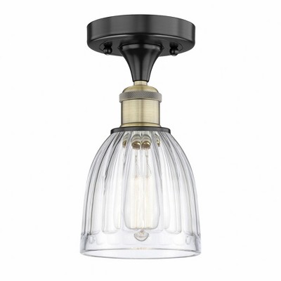 Brookfield - 1 Light Semi-Flush Mount In Industrial Style-9.75 Inches Tall and 5.75 Inches Wide