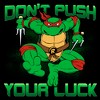 Juniors Womens Teenage Mutant Ninja Turtles St. Patrick's Day Raphael Don't Push Your Luck T-Shirt - 2 of 4