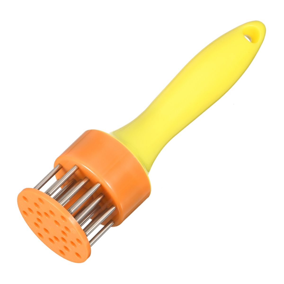 Unique Bargains Unique Kitchen Tools Bargains Stainless Steel Meat Tenderizer with Plastic Handle