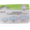 Handy Housewares 10-Piece Reusable Fitted Food Bowl Cover Set - Includes 3 Sizes Fitting From 7" to 14" Bowls - 3 of 3
