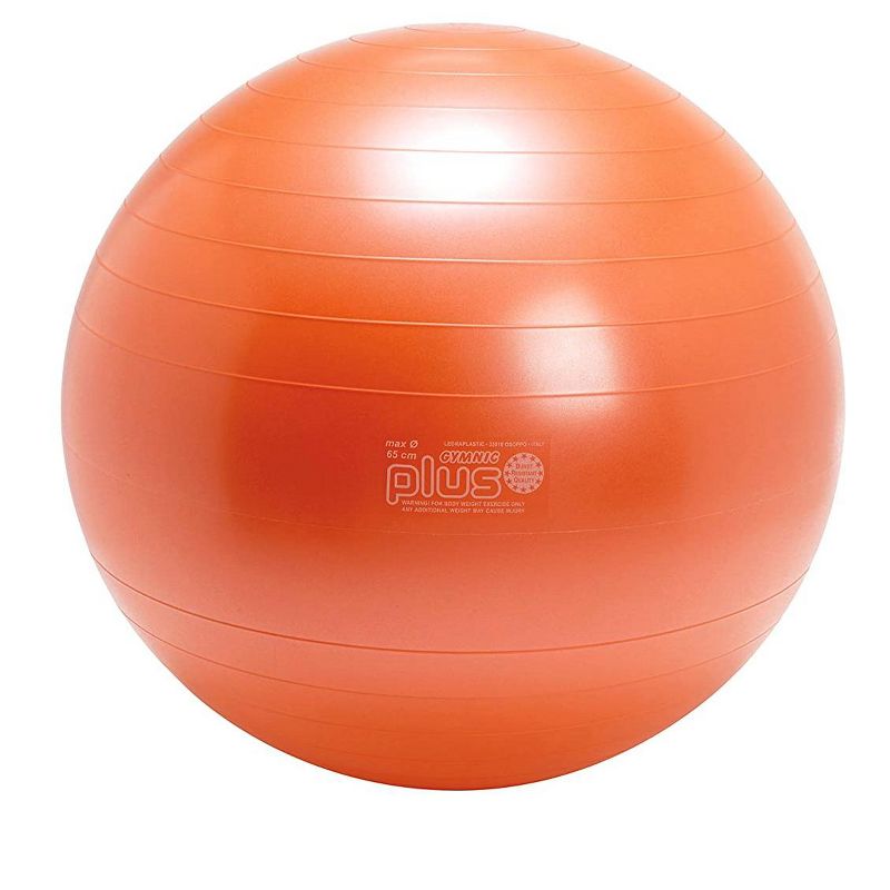 Gymnic Ball Plus 65 Fitness, Exercise and Therapy Ball - Orange, 1 of 2