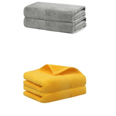 REGALWOVEN Cotton Bath Hands Towel Sets For Bathroom, Gym, SPA 2 Pack