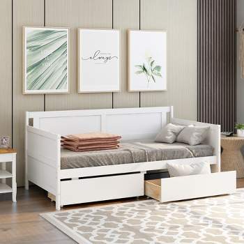 Twin Size Platform Daybed With 2 Storage Drawers - ModernLuxe