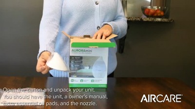 White Ultrasonic Cool Mist Humidifier with LED Night Light