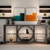 Hommoo 70.9 inch 3 Tier Console Table - 2 of 4