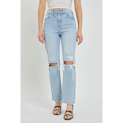 Women's High Rise Straight Jeans - CELLO