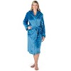 PAVILIA Fleece Robe For Women, Plush Warm Bathrobe, Fluffy Soft Spa Long Lightweight Fuzzy Cozy, Satin Trim - 3 of 4