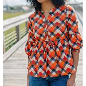 Women's Nevaeh Blouse - Marigold - 1 of 3