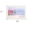 HomeRoots Rainbow Bright Sandy Beach with Umbrellas White Framed Print Wall Art - 3 of 4