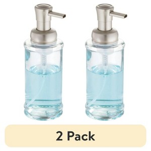 LunaLulinlk (2 pack) Glass Foaming Soap Pump, 3" x 3" x 8.3", 12 oz, Clear - 1 of 4