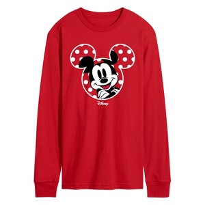 Men's - Disney - Mickey Ears Long Sleeve Graphic T-Shirt - 1 of 2