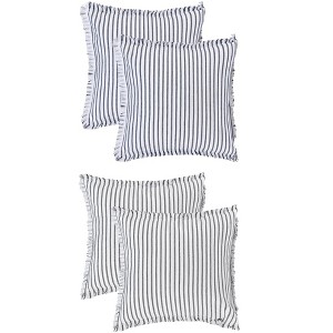 REGALWOVEN 4 Pcs Striped Boho Throw Pillow Cover with Tassels Fringe for Home Decoration - 1 of 4