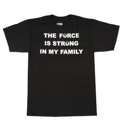 Seven Times Six Star Wars Mens' The Force Is Strong In My Family Alliance T-Shirt