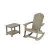 WestinTrends 2-Piece Outdoor Patio Adirondack Rocking Chair with Side Table Set - 4 of 4