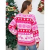 Women's Christmas Cardigan - Festive Knit Open Front Sweater with Holiday Patterns, Soft Long Sleeve Cozy Wrap for Xmas Party - 4 of 4