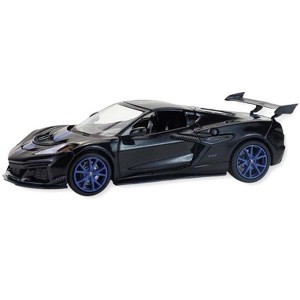 2025 Chevrolet Corvette C8 ZR1 Black with Blue with Raw Casting Dual Pack 1/64 Diecast Model Car by Greenlight - 1 of 1