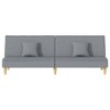 vidaXL Sofa Bed Light Gray Fabric - 4 of 4