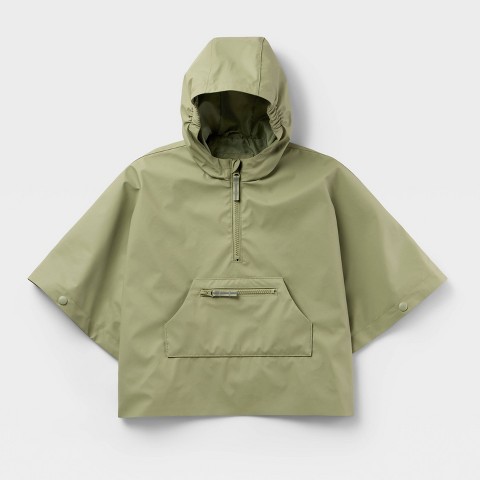 Cat & Jack Toddler Adaptive Rain Cape - Cat & Jack™ Green 4T