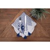 C&F Home Indigo Octopus Stripes and Tassels Machine Washable Napkins Set of 6 - 4 of 4