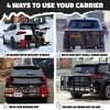 Mockins Cargo Carrier Hitch Mount Basket 60"x20"x6" Basket, 16 Cubic-ft Bag, Black - 3 of 4