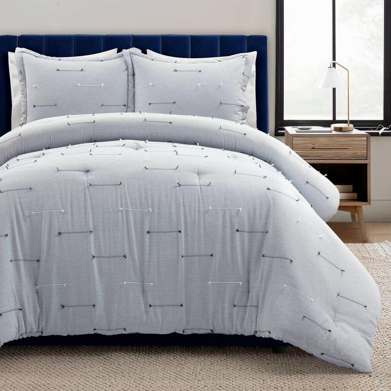 3pc Boho Striped Clip Jacquard Comforter Set - Lush D&#233;cor, 2 of 6