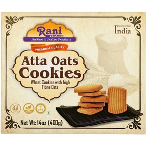 Atta Oats Cookies - 14oz (400g) - Rani Brand Authentic Indian Products - 1 of 4