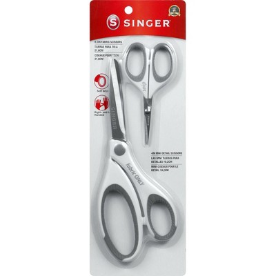 Singer Sewing Scissors Set 2/Pkg-8.5" Fabric & 4" Mini Detail Scissors