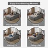 TIRAMISUBEST Modern Oversized Chaise Lounge Single Sofa with 3 Throw Pillows, Corduroy Upholstered Sleeper Daybed Couch - 4 of 4