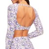 Adore Me Women's Topaz Rashguard Swimwear Floral Top - 3 of 4