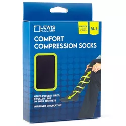 Lewis N. Clark Comfort Compression Socks - Black