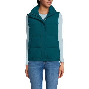 Lands' End Women's Wide Channel 600 Down Puffer Vest - 1 of 4