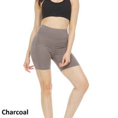 Infinite Basics Women's High Waist Tummy Control Yoga Bike Shorts - Great For Working Out Or For Everyday Use
