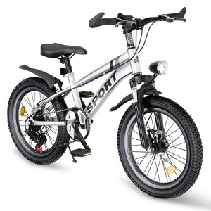 RISOKEYS Mountain Bike for Kids Ages 7-12 Boys & Girls,Dual Disc Brakes,7-Speed Gears & Shock Absorber,for Daily Riding & Mountain - 1 of 4