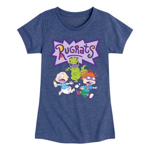 Girls' - Rugrats - The Great Chase Fitted Short Sleeve Graphic T-Shirt - 1 of 4