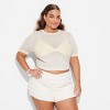 Women's Short Sleeve Crewneck Bikini Pullover Sweater - Wild Fable™ - 2 of 3