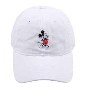 Disney Adult Mickey Mouse Embroidered Cotton Adjustable Dad Hat - 1 of 4
