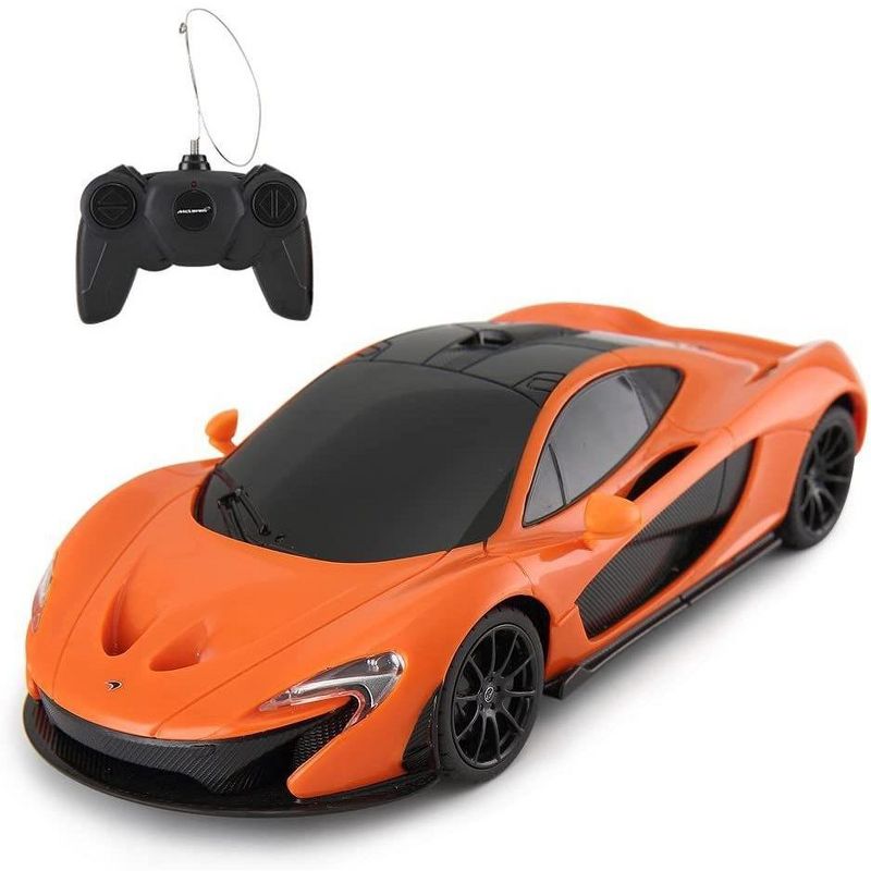 Link 1:24 Scale McLaren P1 Remote Control Car Toy, RC Vehicle For Kids, Orange, 1 of 4