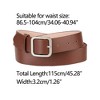 Allegra K Women Pin Buckle Belt Soft Wide Waist Belt Casual Dresses Jeans Pants 1 Pc - 3 of 4